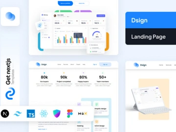 Dsign New NextJs based Landing Page Template preview picture
