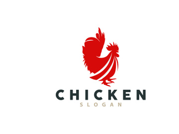 Chicken Logo, For Roast Chicken Restaurant, Farm Vector, Simple Minimalist Design For Restaurant Food Business preview picture