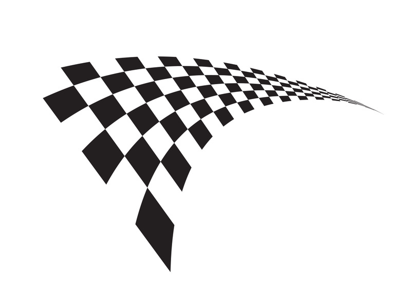 Race flag design illustration