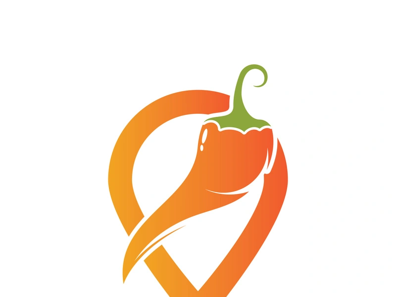 Red hot natural chili icon vector illustration