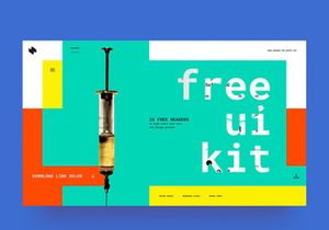HeaderZ: A set of 20 free design heros