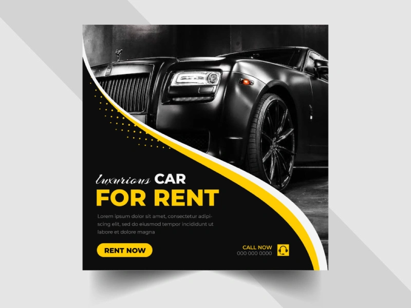 Car Rental Social Media Post Template Ver-1