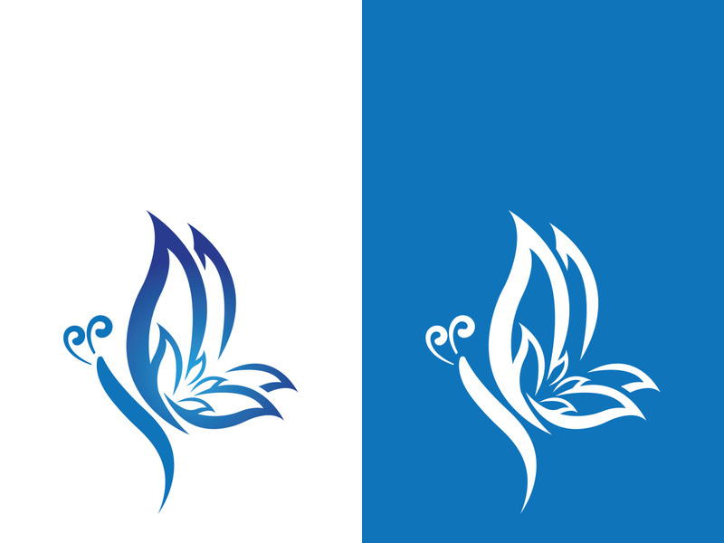 Beauty butterfly vector icon design