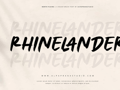 North Plains - Rough Brush Font