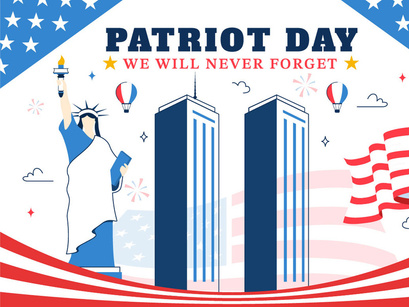 10 Happy USA Patriot Day Illustration