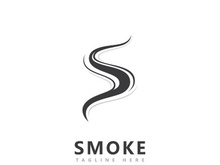 Smoke logo icon vector design inspiration