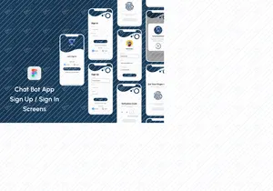 Chat Bot App Sign Up/ Sign In Screens