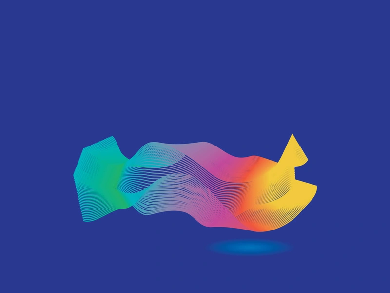 Wave line vector color background illustration