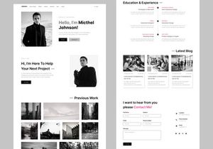 Tokenex - Personal portfolio website landing page design