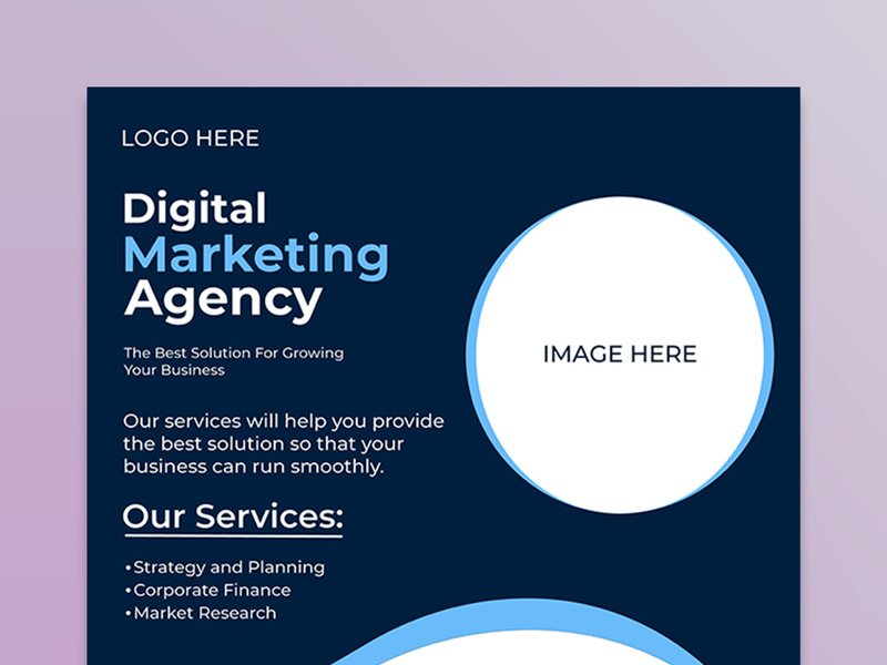 Digital Marketing Agency Social Media Post Template Design