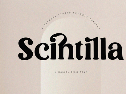 Scintilla - Modern Serif Font