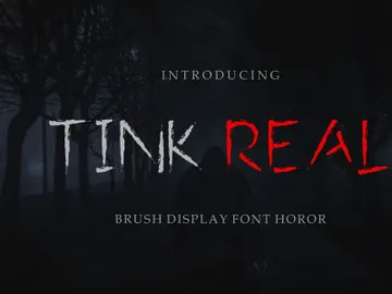 Tink Real – Handwritten Display Font preview picture