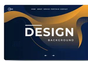Modern abstract gradient wavy geometric background