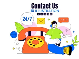 10 Contact Us Illustration preview picture