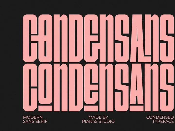 Condensans - Condensed Sans Serif Font