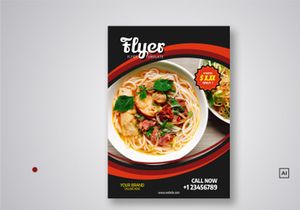 Restaurant Flyer Template Bundle V04