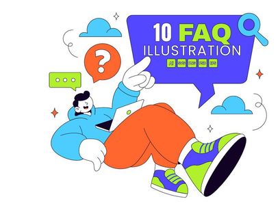 10 Frequently Asked Questions Illustration