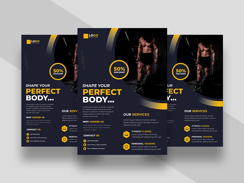 Fitness Gym Promotion Flyer Template Ver-1