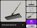 Iron Rake Mockup