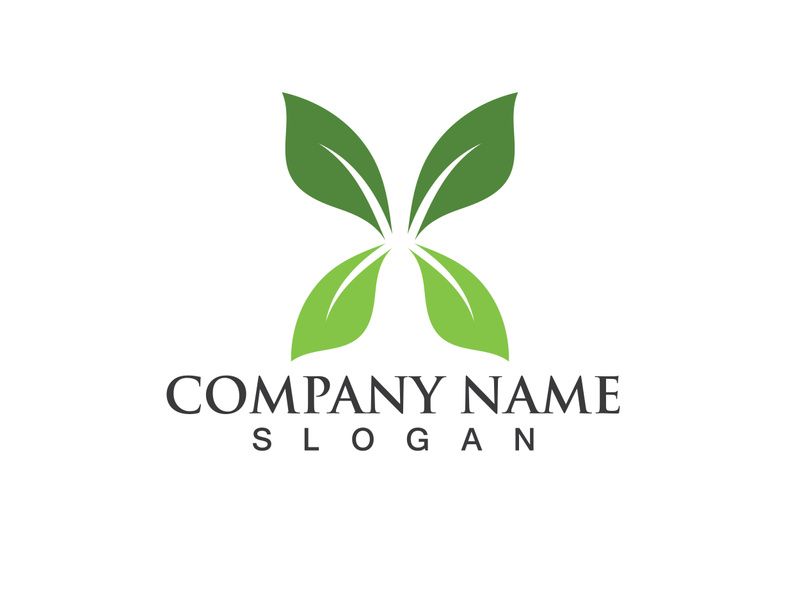 Eco Energy Vector Logo with leaf symbol. Green color with flash or thunder graphic. Nature and electricity renewable. This logo is suitable for technology, recycle, organic.