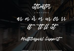 Streator - Modern Script Font