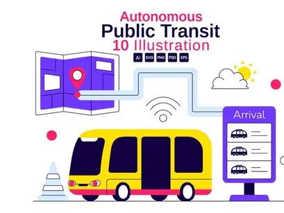 10 Autonomous Public Transit Illustration
