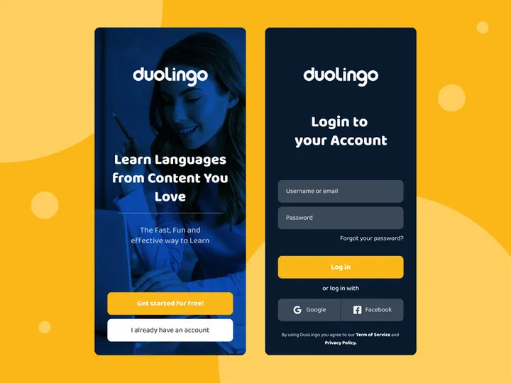 login and registration