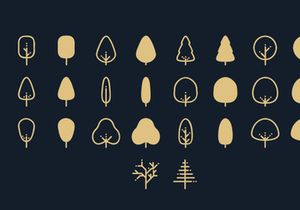 Treecons Free Vector Tree Icons
