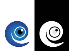 Branding identity corporate eye care vector logo design