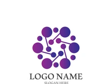 Molecule symbol logo template vector illustration design