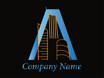 Letter A Construction Logo Design - Modern and Professional preview picture
