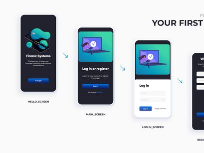Finance - Responsive Web Application Kit Figma and Photoshop