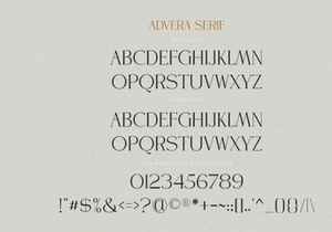 ADVERA || font duo