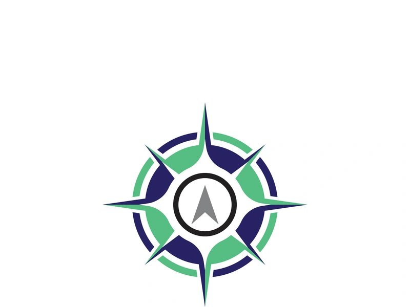 Compass logo template vector icon illustration design