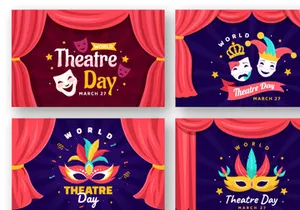 12 World Theatre Day Illustration