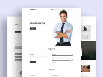 Personal Portfolio Landing Page website preview picture
