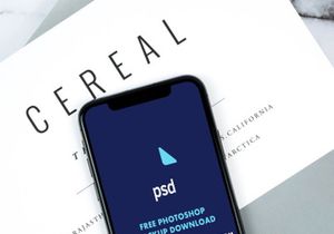 iPhone 11 Pro on Desk PSD Mockup