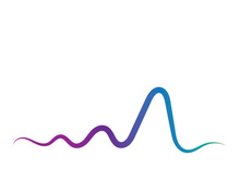 Sound waves vector illustration design template