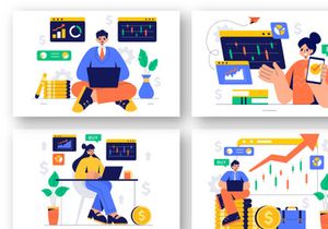 9 Financial Trader Illustration
