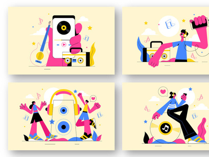 9 Music Entertainment Illustration