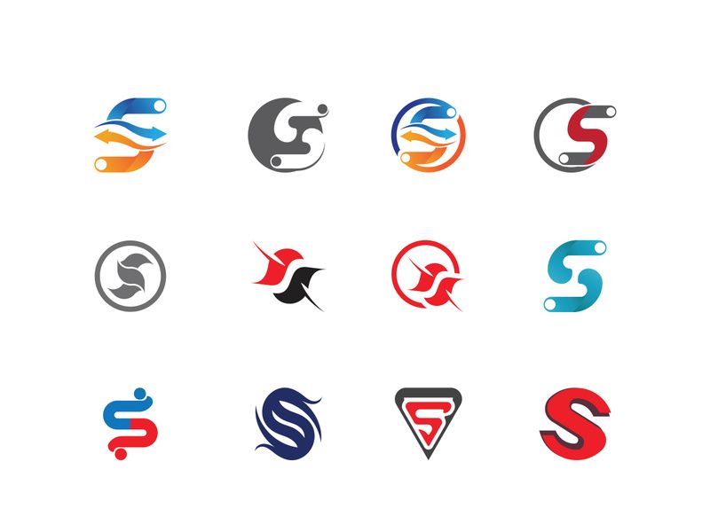 Business corporate S letter logo design vector