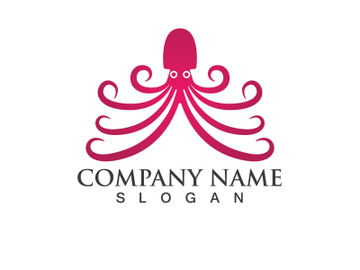 Octopus logo vector design symbol preview picture