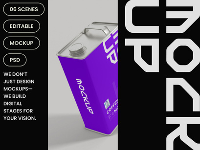 Coffee Can Holder Mockup