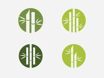 Green Bamboo Logo, vector illustration Design preview picture