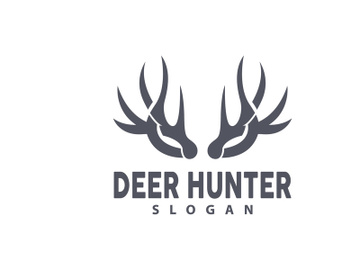 Deer Logo Deer Hunter Vector Forest Animal Design preview picture