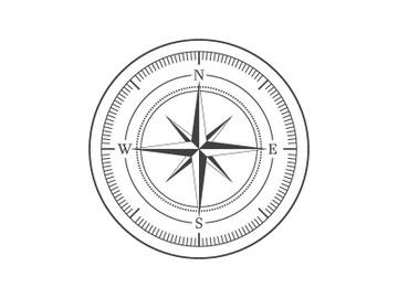 Compass icon illustration design preview picture