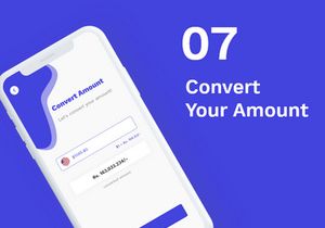 Payment Conversion Mobile App - UI Kit Adobe Xd