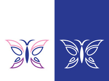 Butterfly logo icon vector design illustration