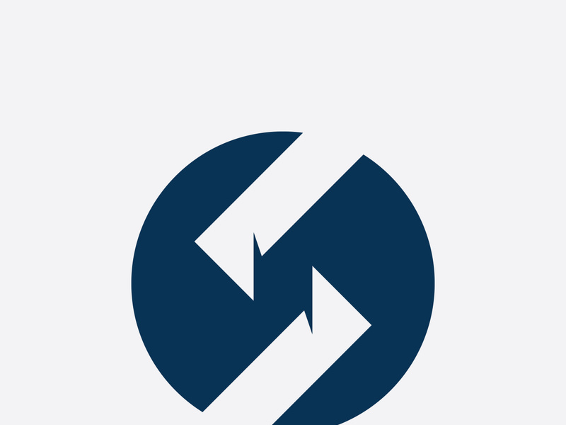 S letter logo, vector sign template design