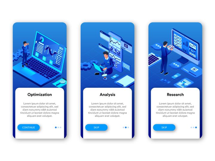 Onboarding Business Marketing Strategy app.